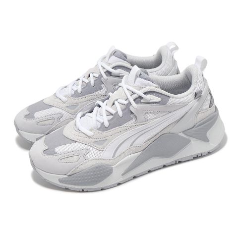 Puma 彪馬 休閒鞋 RS-X Efekt PRM 男鞋 女鞋 灰 白 麂皮 拼接 情侶鞋 E.SO 瘦子同款 39077622