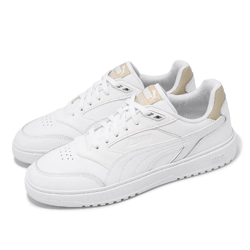 PUMA 彪馬  彪馬 休閒鞋 Doublecourt 男鞋 女鞋 白 奶茶 皮革 緩衝 低筒 情侶鞋 39328416