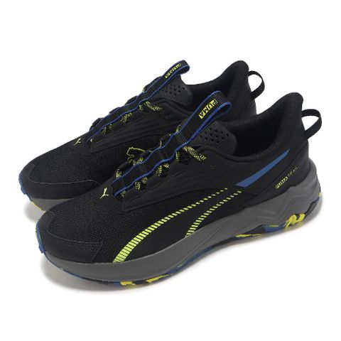 PUMA 彪馬 越野跑鞋 Extend Lite Trail 男鞋 黑 黃 藍 網布 皮革 抓地 運動鞋 37953802