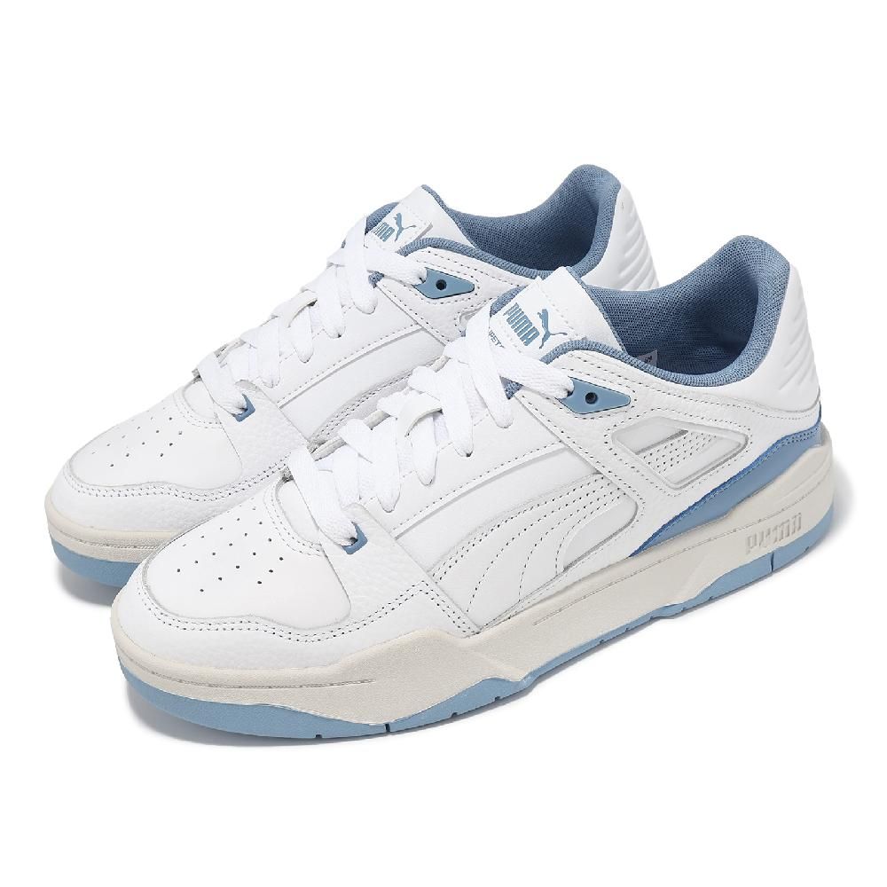 PUMA 彪馬  彪馬 休閒鞋 Slipstream Lth 男鞋 白 藍 皮革 復古 奶油底 38754429