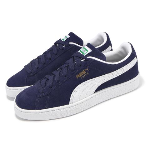 Puma 彪馬 休閒鞋 Suede Classic 男鞋 女鞋 海軍藍 白 麂皮 經典 情侶鞋 39978103
