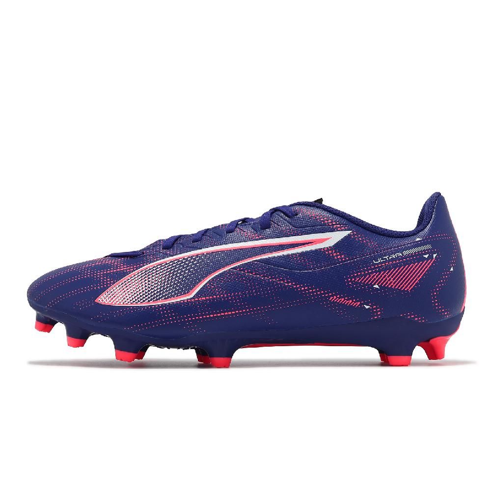 PUMA  彪馬 足球鞋 Ultra 5 Play FG/AG 男鞋 紫 橘 抓地 人工短草皮 運動鞋 10768901