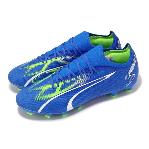 PUMA 彪馬 足球鞋 Ultra Match FG/AG 男鞋 藍 輕量 抓地 草皮 運動鞋 10734703