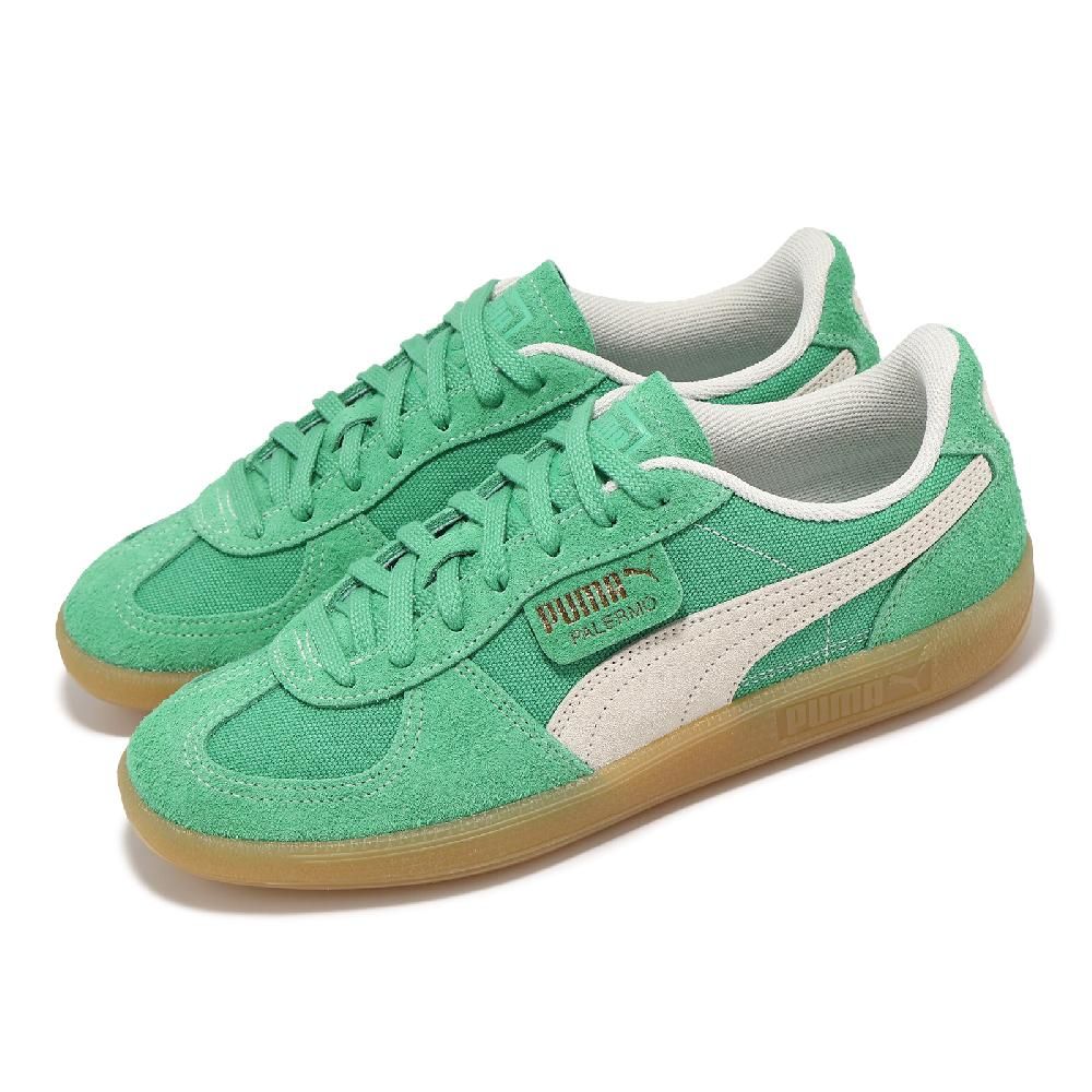 PUMA  彪馬 德訓鞋 Palermo Vintage 男鞋 女鞋 綠 米白 麂皮 復古 休閒鞋 ROSE同款  39684105