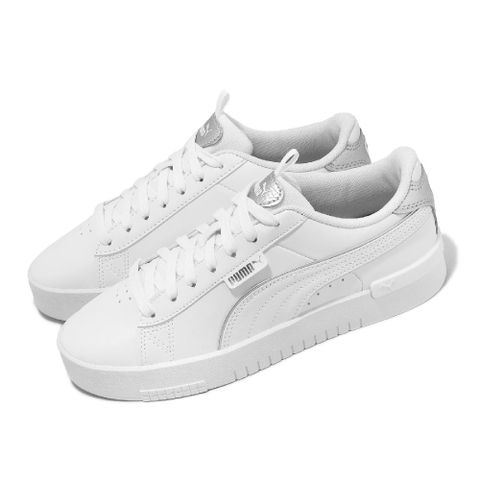 PUMA 彪馬 休閒鞋 Jada Renew Pop-Up Metallics 女鞋 白 銀 小白鞋 皮革 復古 39320402