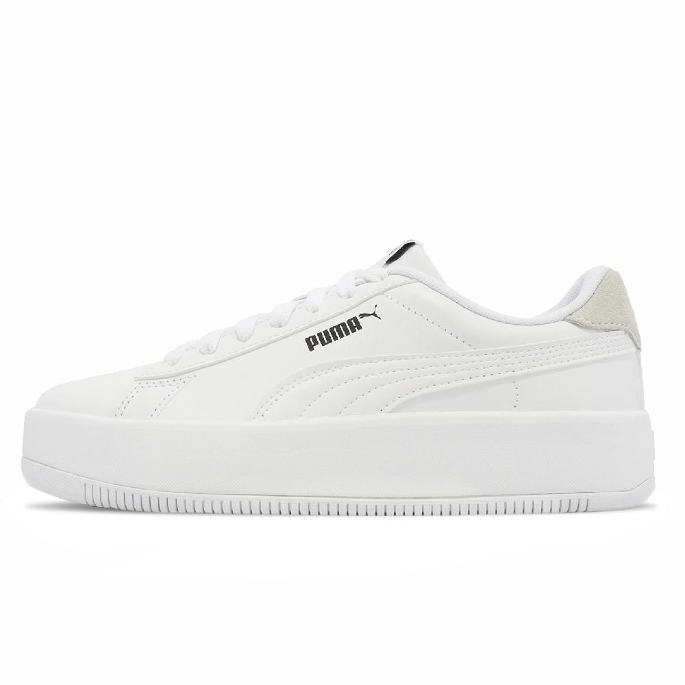 PUMA  休閒鞋 Lily Platform L Wns 女鞋 白 灰 皮革 增高 厚底 小白鞋 38461701