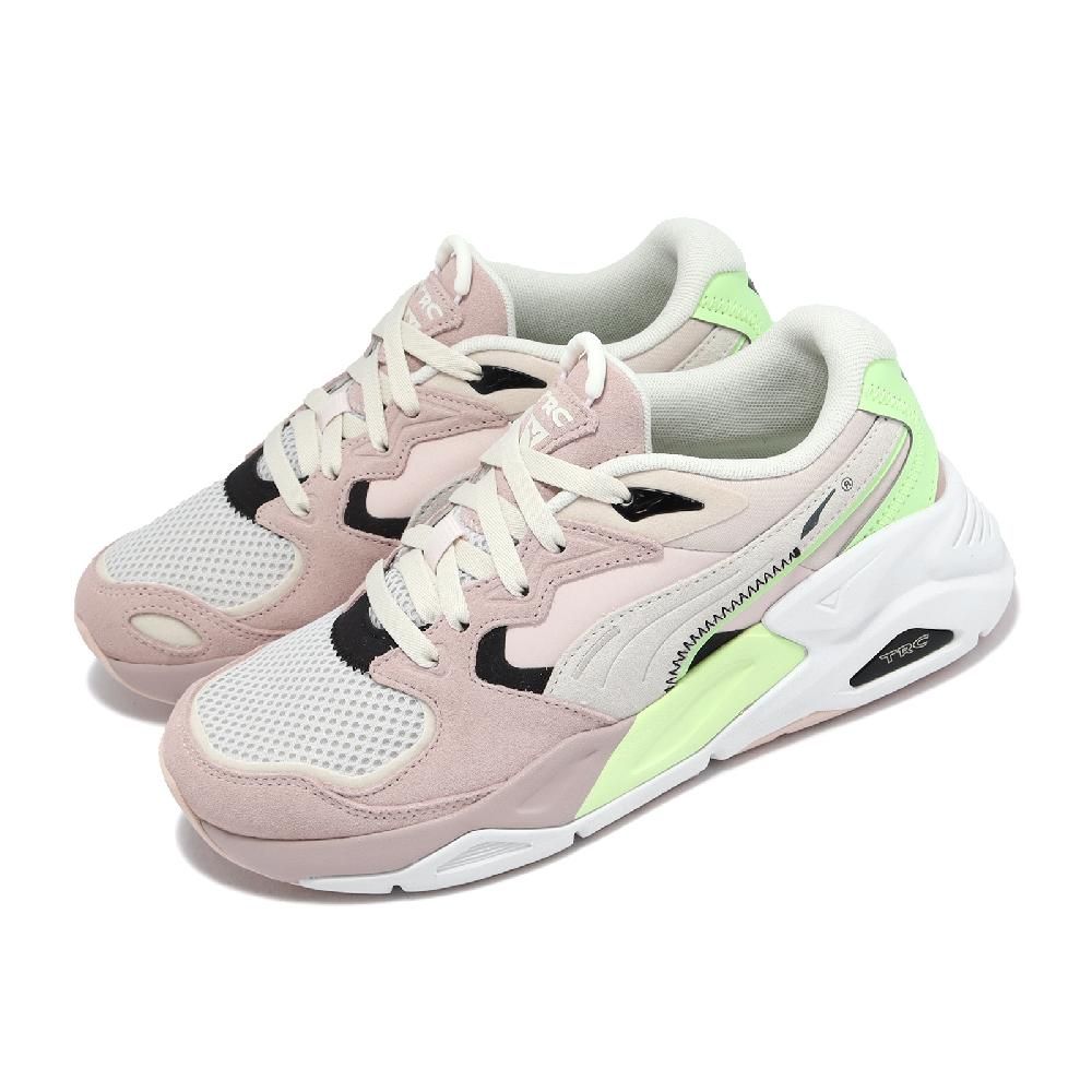 PUMA  彪馬 休閒鞋 TRC Mira Supersoft Wns 女鞋 粉紅 綠 麂皮 復古 微厚底 38675101