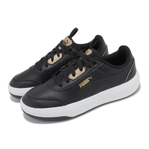 PUMA 彪馬 休閒鞋 Tori Pop-Up Metallics 女鞋 黑 白 皮革 緩衝 微厚底 增高 運動鞋  39249001