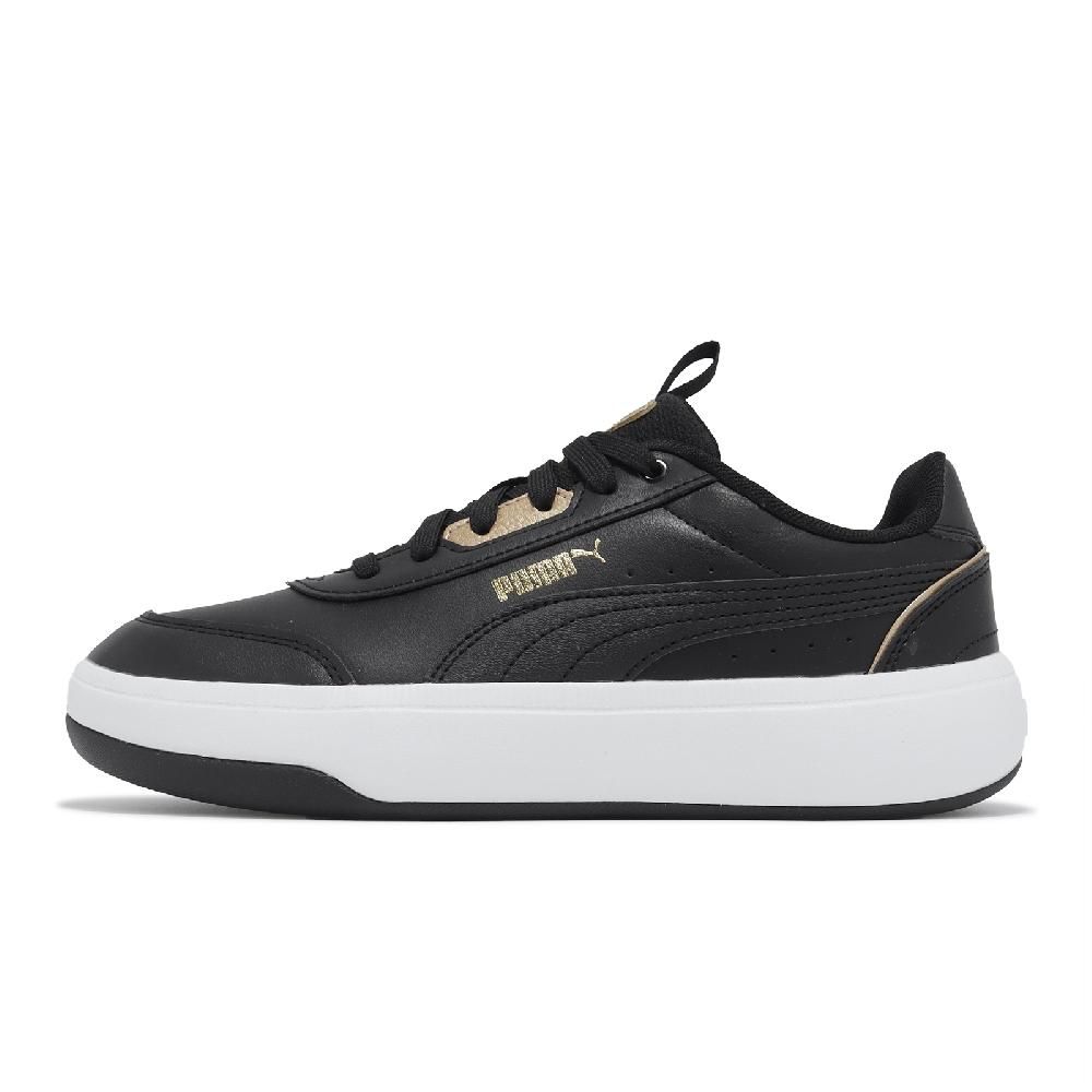 PUMA  彪馬 休閒鞋 Tori Pop-Up Metallics 女鞋 黑 白 皮革 緩衝 微厚底 增高 運動鞋  39249001