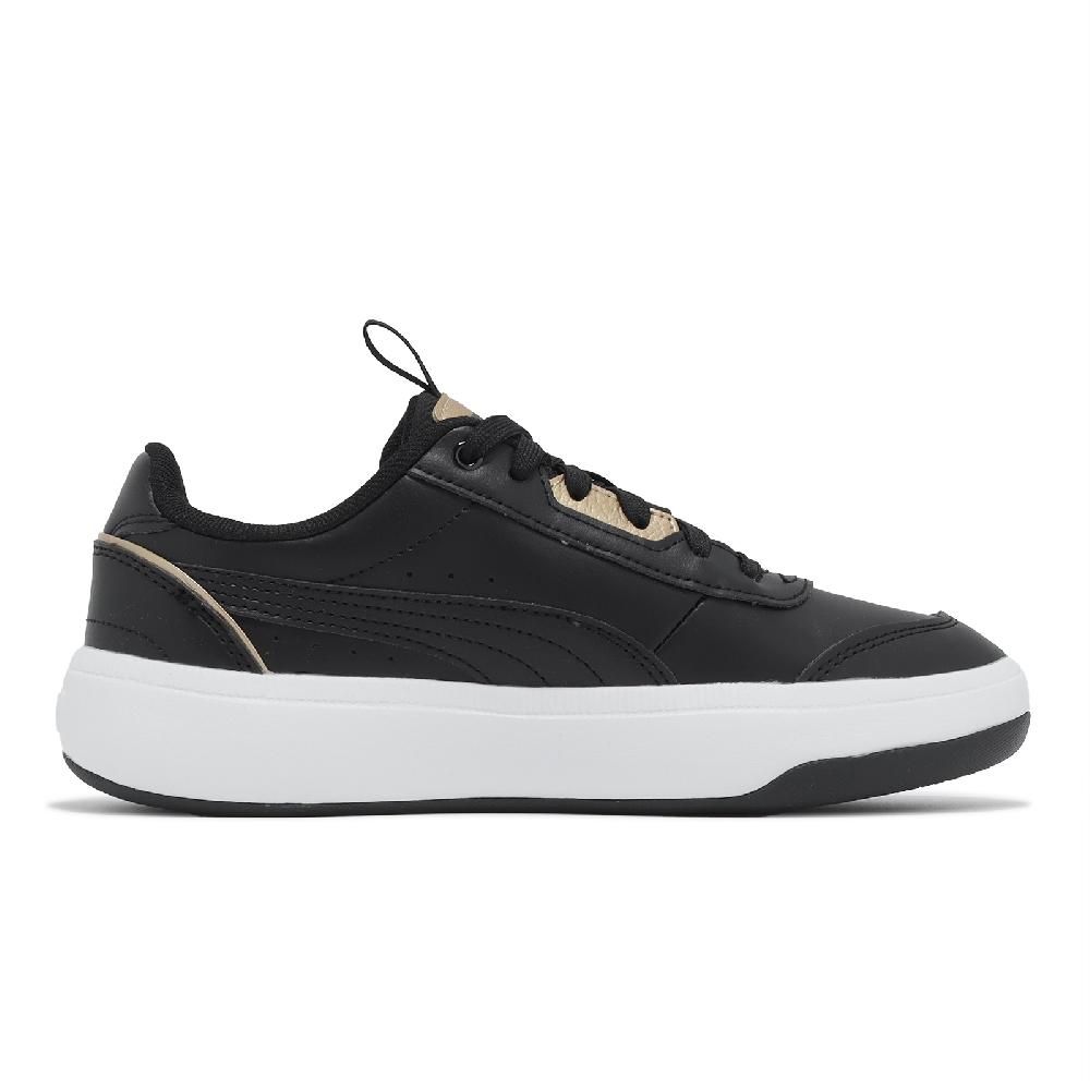 PUMA  彪馬 休閒鞋 Tori Pop-Up Metallics 女鞋 黑 白 皮革 緩衝 微厚底 增高 運動鞋  39249001