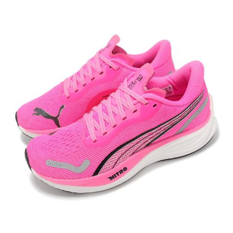 PUMA 彪馬 慢跑鞋 Velocity Nitro 3 Wn 女鞋 粉紅 黑 氮氣中底 緩衝 路跑 運動鞋 37774903