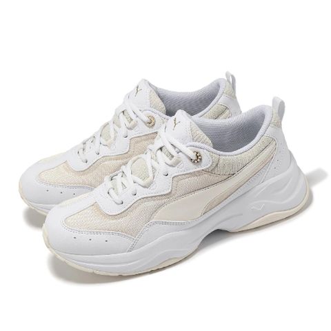 PUMA 彪馬 休閒鞋 Cilia Regent Romance 女鞋 白 象牙白 厚底 低筒 皮革 復古 小白鞋 39337101