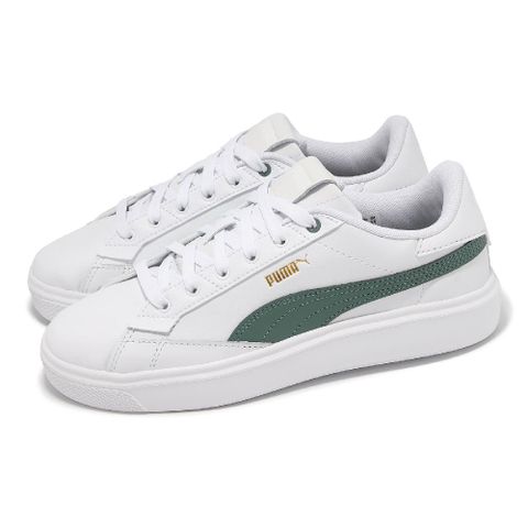 Puma 彪馬 休閒鞋 Lajla Lthr Wns 女鞋 白 綠 小白鞋 復古 百搭 39064304