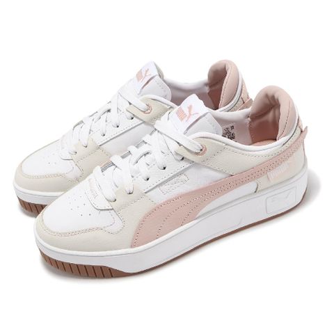 PUMA 彪馬 休閒鞋 Carina Street VTG 女鞋 白 粉 皮革 厚底 增高 運動鞋 39233805