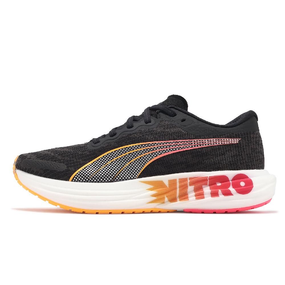 PUMA 彪馬  彪馬 慢跑鞋 Deviate Nitro 2 Wns 女鞋 黑 橘 緩衝 氮氣中底 碳板 運動鞋 30969801