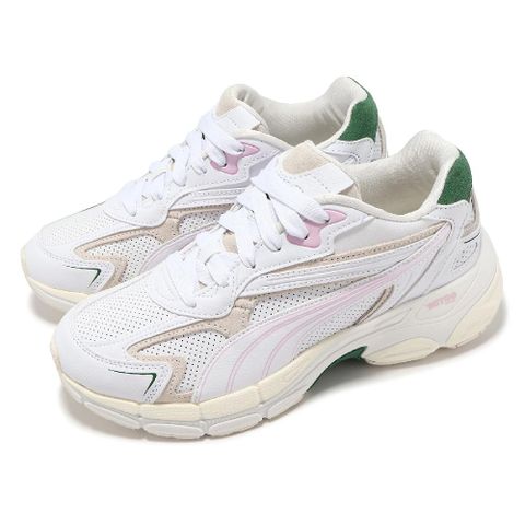 PUMA 彪馬 彪馬 休閒鞋 Teveris Nitro Preppy Wns 女鞋 白 粉 復古 氮氣中底 拼接 麂皮 39109601