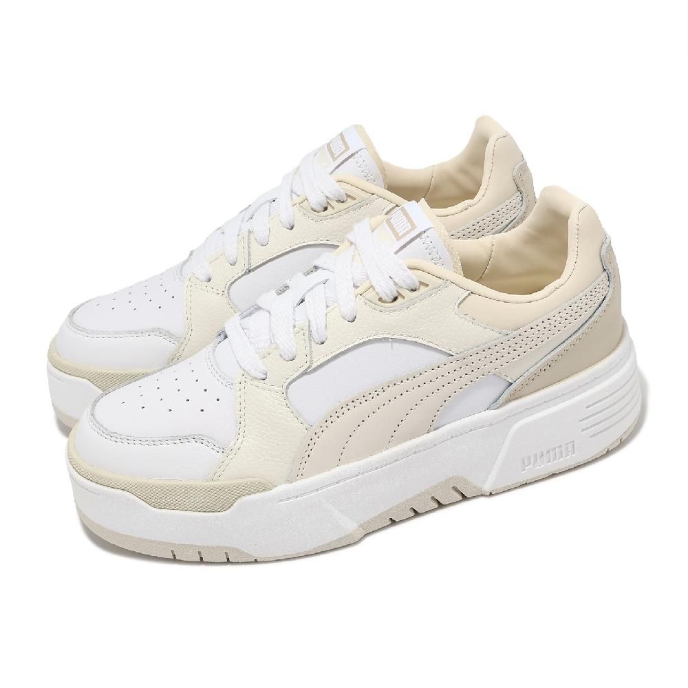 PUMA 彪馬彪馬休閒鞋CA. Flyz PRM Wns 女鞋厚底增高米白皮革拼接