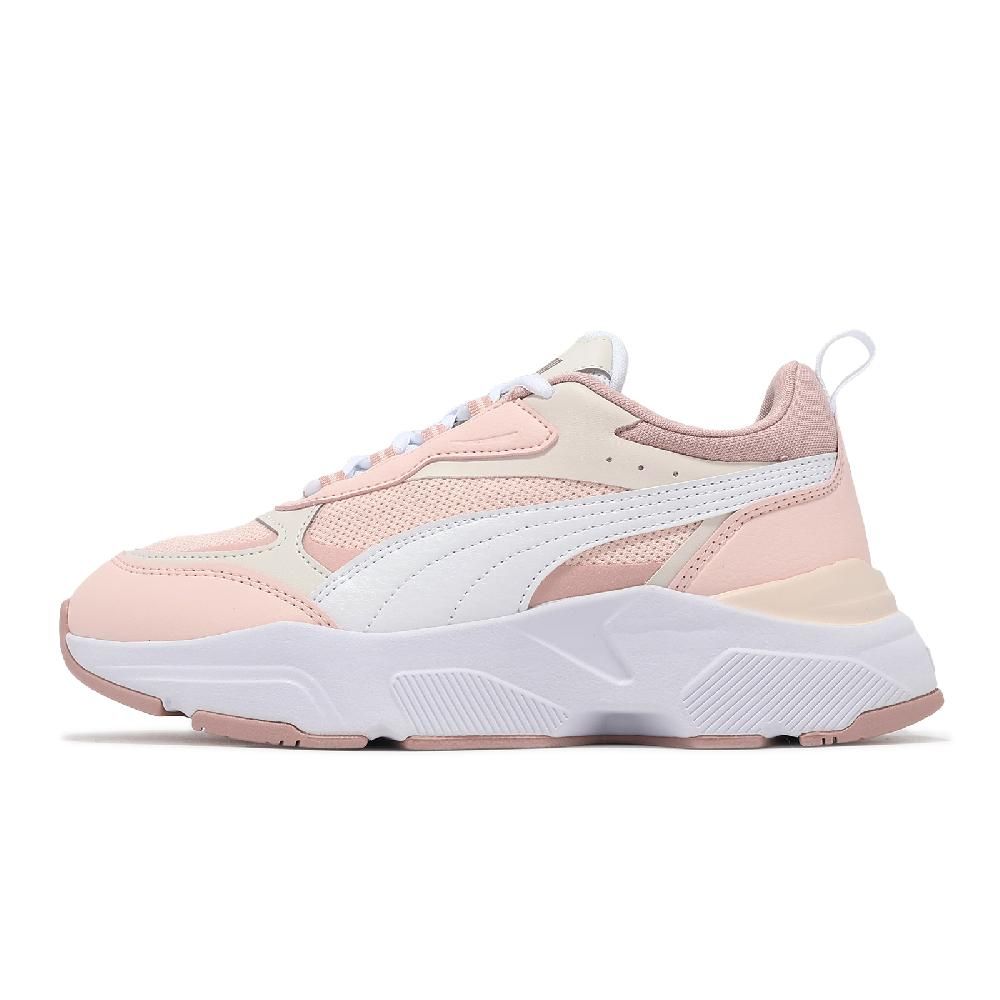 PUMA 彪馬  彪馬 休閒鞋 Cassia 女鞋 粉 白 低筒 拼接 厚底 增高 運動鞋 38464721