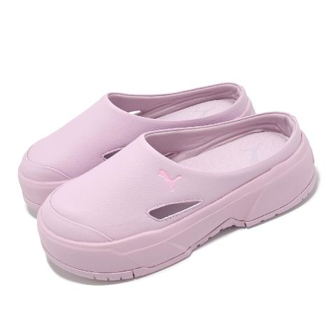 PUMA 彪馬 穆勒鞋 CA. Mule Wns 女鞋 粉 皮革 厚底 緩衝 休閒鞋 39524901