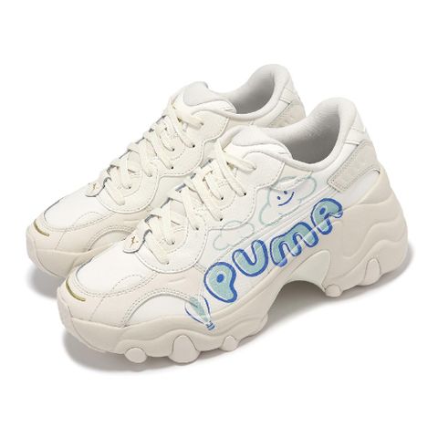 PUMA 彪馬 休閒鞋 Pulsar Wedge Cloud Wns 女鞋 米白 藍 厚底 增高 老爹鞋 王淨著用款 39942601