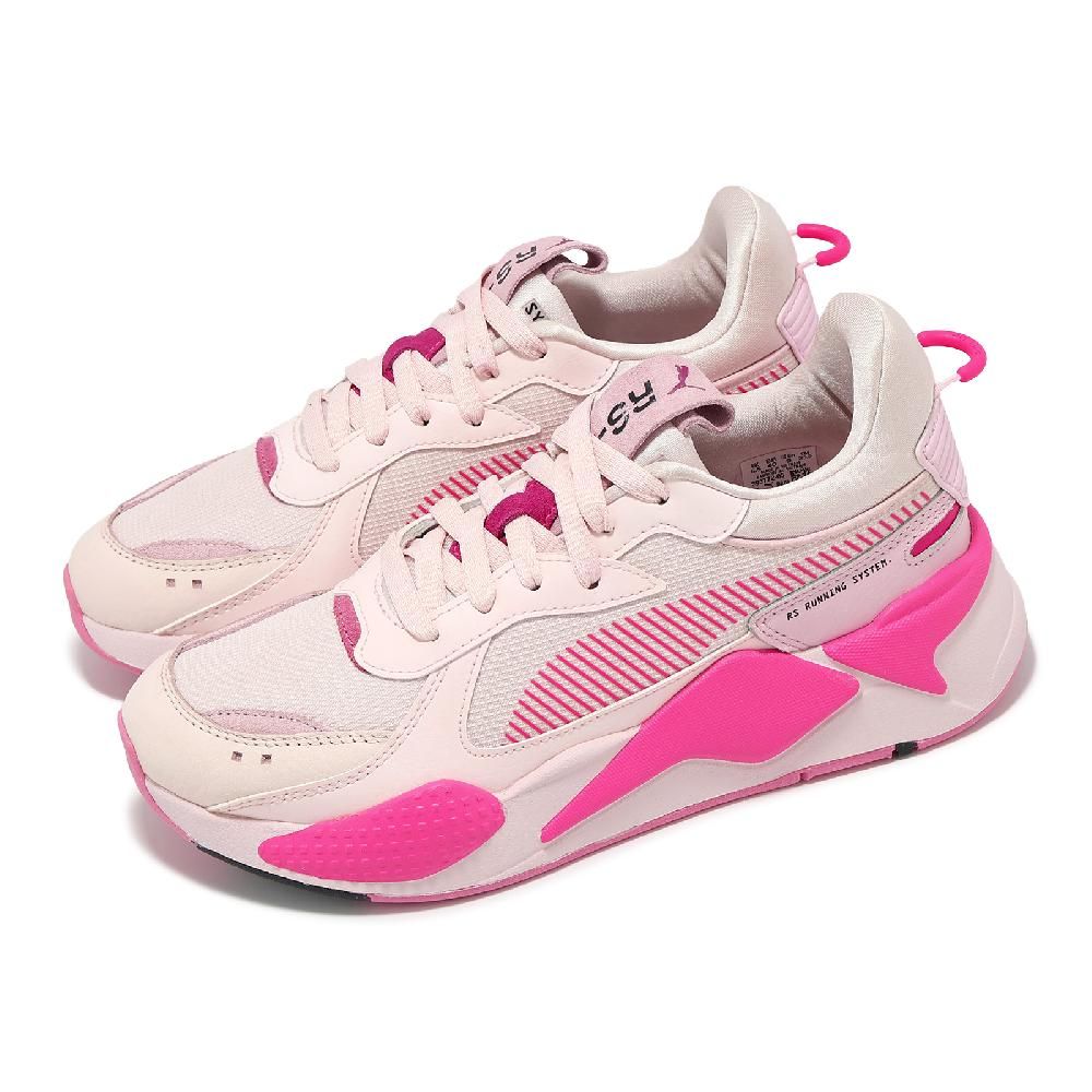 PUMA  彪馬 休閒鞋 RS-X Soft Wns 女鞋 粉 緩衝 拼接 麂皮 復古 39377205