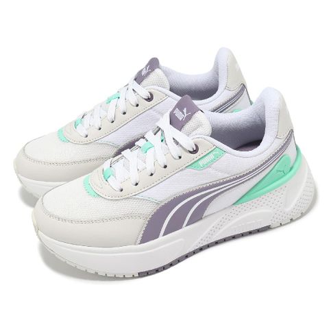 PUMA 彪馬 休閒鞋 R78 Disrupt LT 女鞋 白 紫 綠 厚底 緩衝 39906603