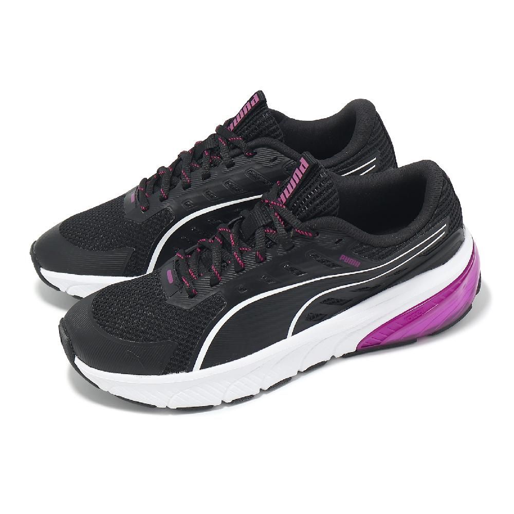 PUMA  彪馬 慢跑鞋 Cell Glare Wns 女鞋 黑 紫 緩衝 透氣 運動鞋 30999206