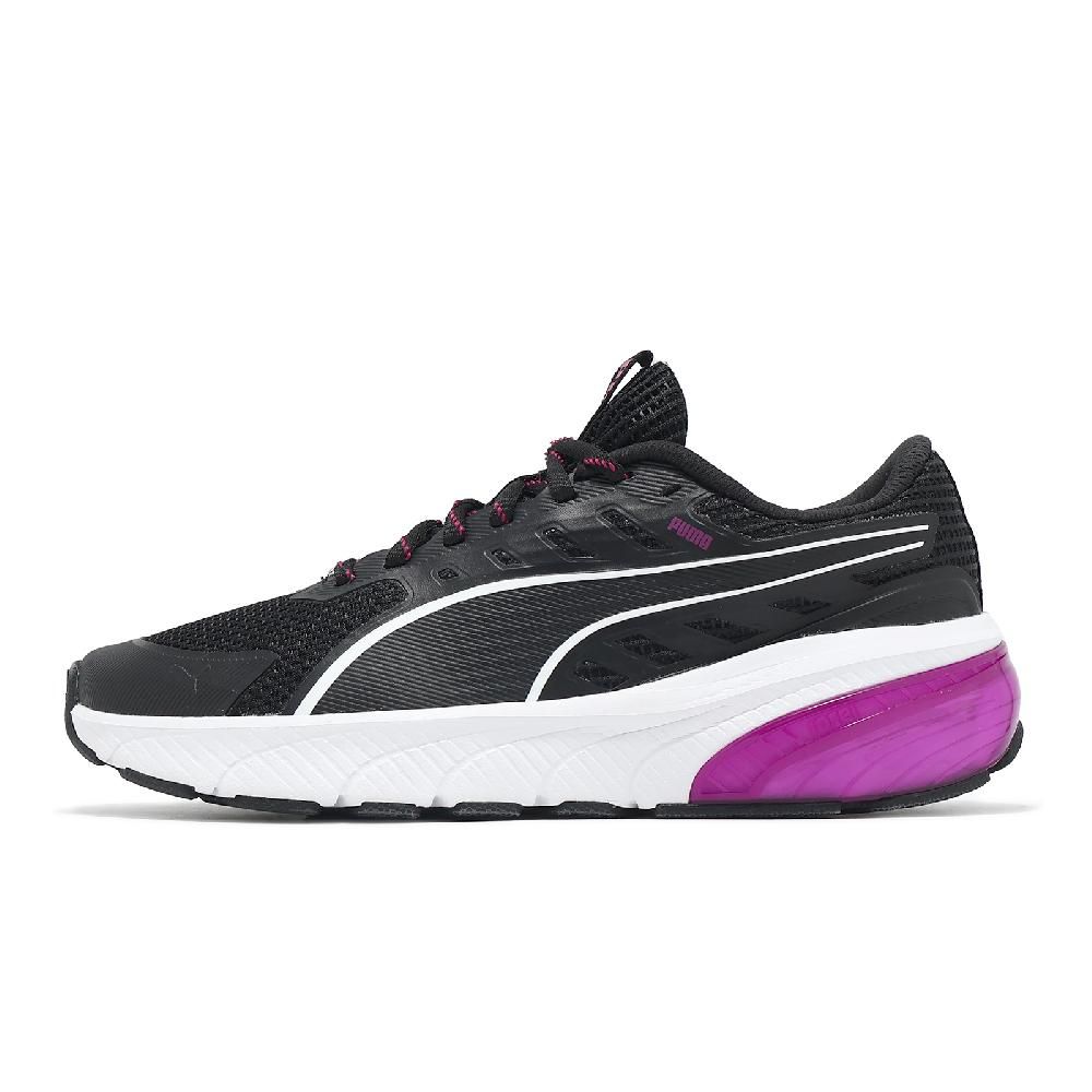 PUMA  彪馬 慢跑鞋 Cell Glare Wns 女鞋 黑 紫 緩衝 透氣 運動鞋 30999206