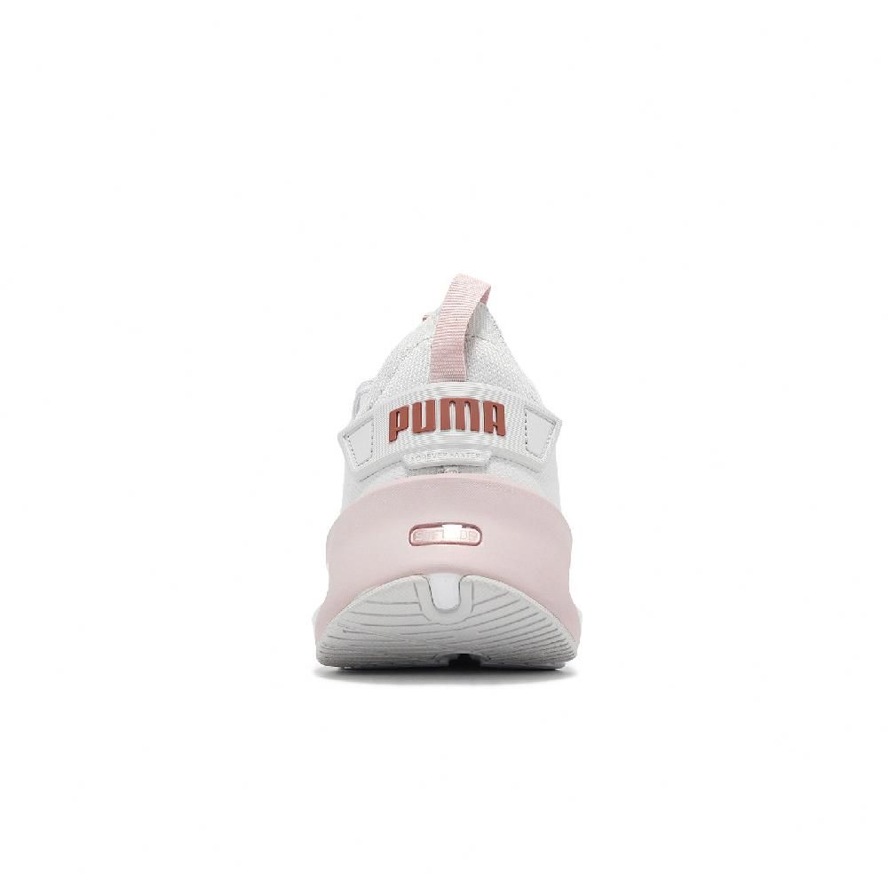 PUMA  彪馬 慢跑鞋 Softride Symmetry Fuzion Wns 女鞋 白 粉紅 襪套 緩衝 運動鞋 31046002