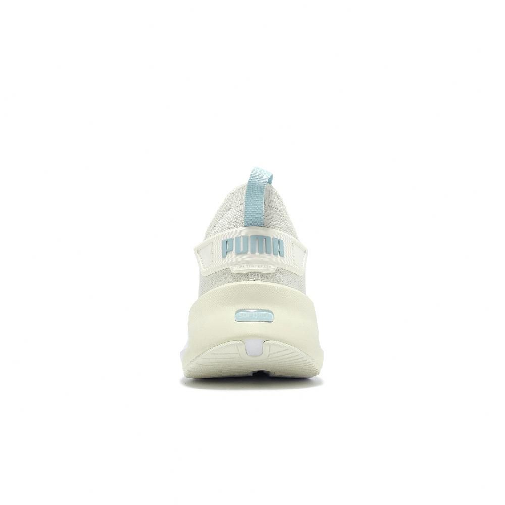 PUMA  彪馬 慢跑鞋 Softride Symmetry Fuzion Wns 女鞋 米白 藍 襪套 緩衝 運動鞋 31046003