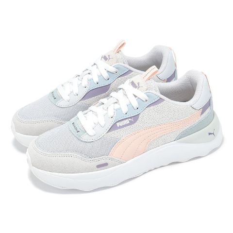 PUMA Puma 彪馬 休閒鞋 Runtamed Platform 女鞋 粉 藍 拼接 麂皮 復古 39232417