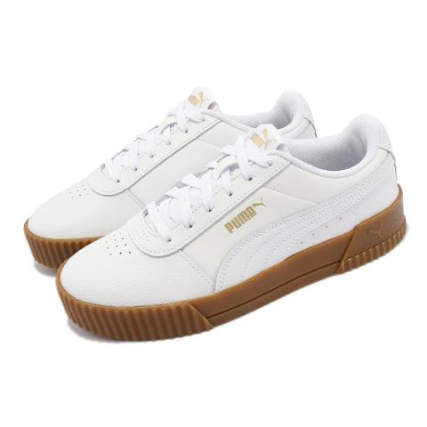 PUMA Puma 彪馬 休閒鞋 Carina L 女鞋 白 經典 皮革 金標 焦糖底 基本款 37032507