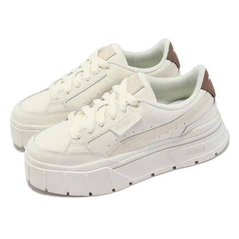 PUMA Puma 彪馬 休閒鞋 Mayze Stack Soft Wns 女鞋 米白 皮革 厚底 增高 復古 39108305