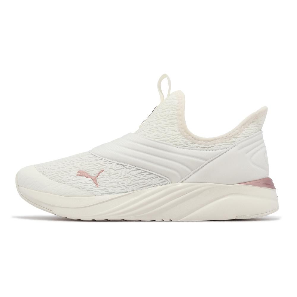 PUMA Puma 彪馬 慢跑鞋 Softride Sophia 2 Slip Metal 女鞋 米白 玫瑰金 襪套 運動鞋 37878902