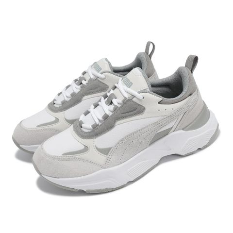 PUMA Puma 彪馬 休閒鞋 Cassia Mix 女鞋 白 灰 麂皮 厚底 增高 老爹鞋 運動鞋  39195902