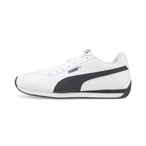 Puma Turin 3 [383037-06] 男女 休閒鞋 復古 簡約 合成皮革 柔軟 舒適 情侶穿搭 白 黑
