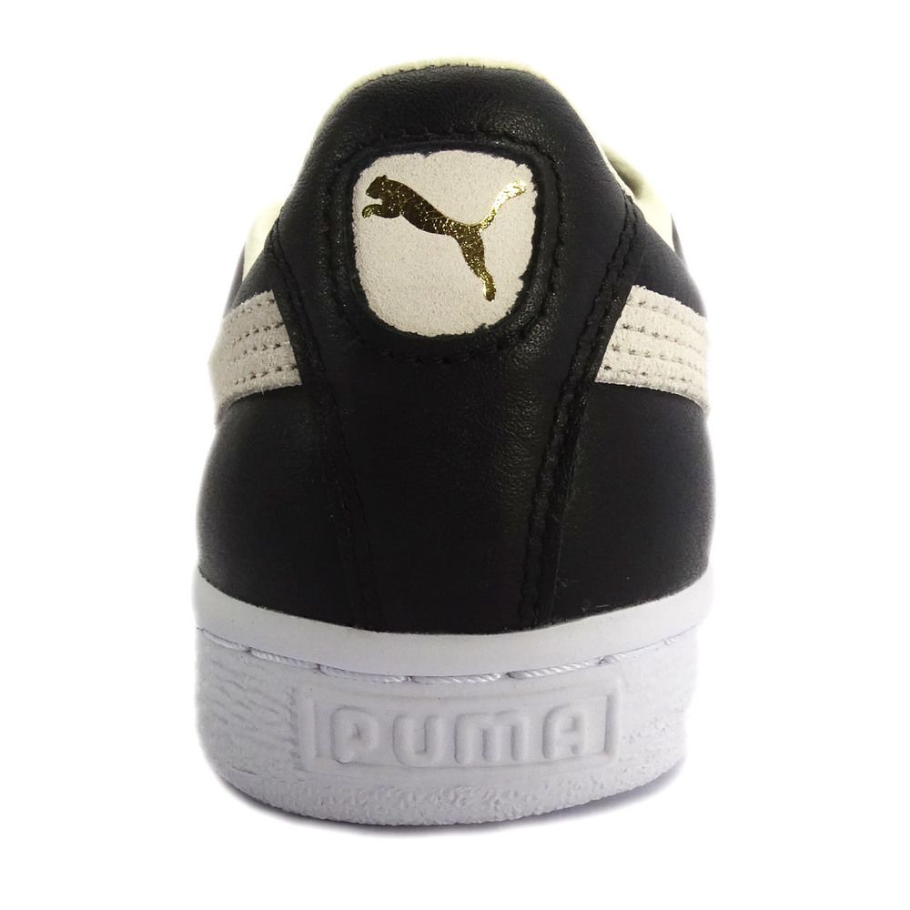 Puma Basket Classic 351912 02 男鞋 運動 休閒 經典 復古 典雅 藍球 皮革 黑米 Pchome 24h購物 6079