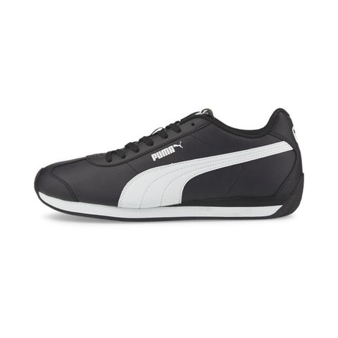 Puma Turin 3 [383037-05] 男女 休閒鞋 復古 簡約 合成皮革 柔軟 舒適 情侶穿搭 黑 白