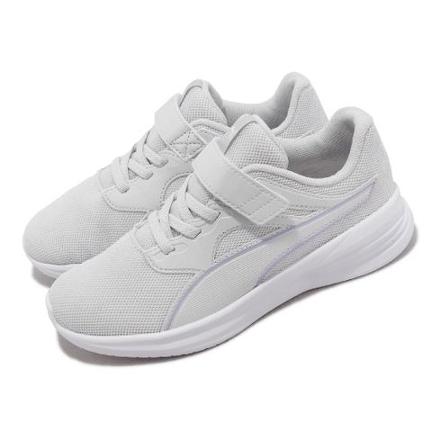 Puma 彪馬 童鞋 Transport AC+ PS 中童 灰 白 魔鬼氈 運動鞋 小朋友 緩衝 38625410