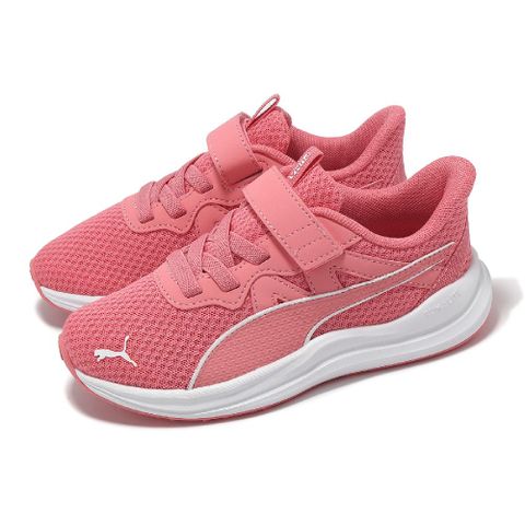 PUMA 彪馬 慢跑鞋 Reflect Lite AC+ PS 中童 粉 白 小朋友 魔鬼氈 運動鞋 37912507