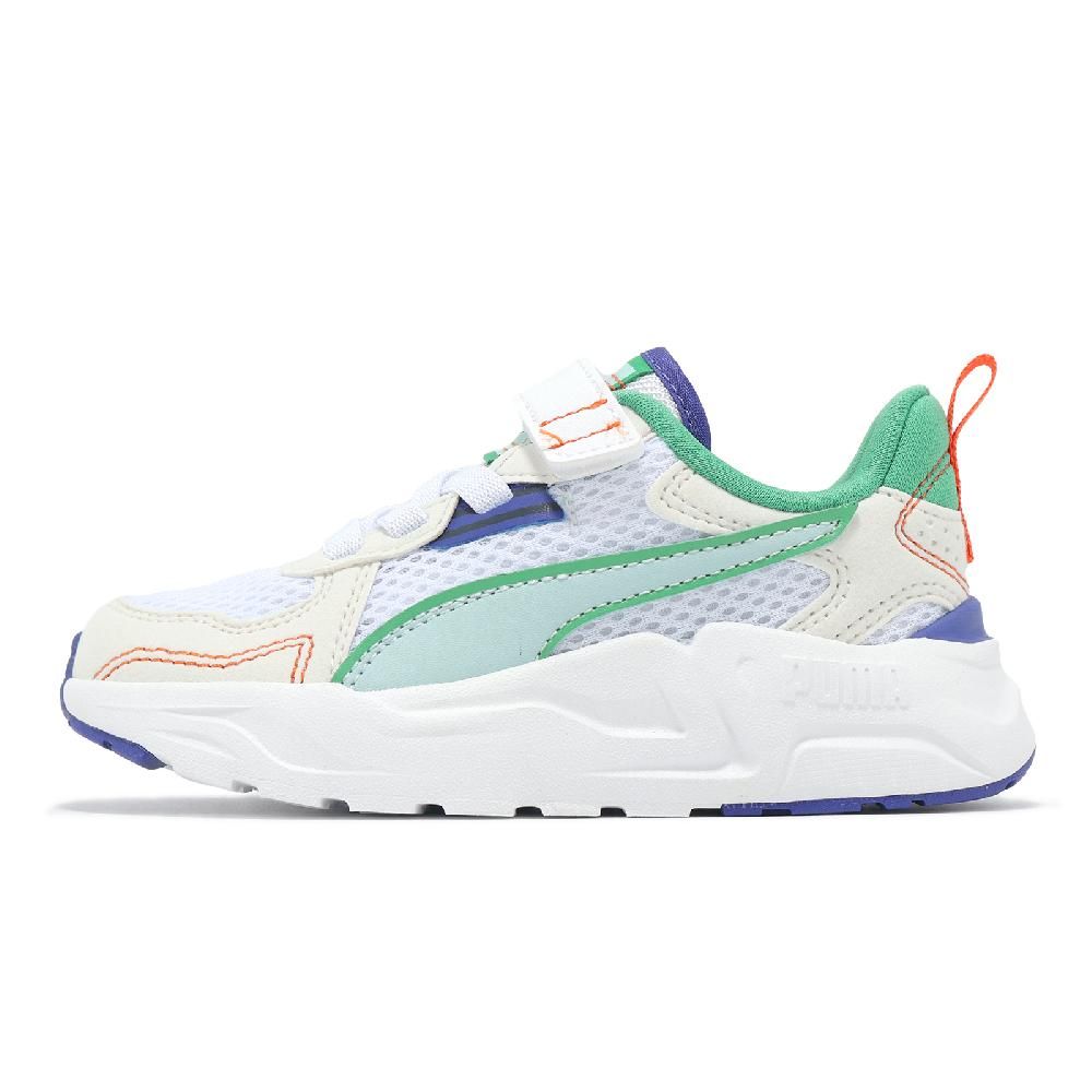 PUMA 慢跑鞋 Trinity Lite RBS II AC+PS 中童 白綠 魔鬼氈 拼接 小朋友 運動鞋 39800301