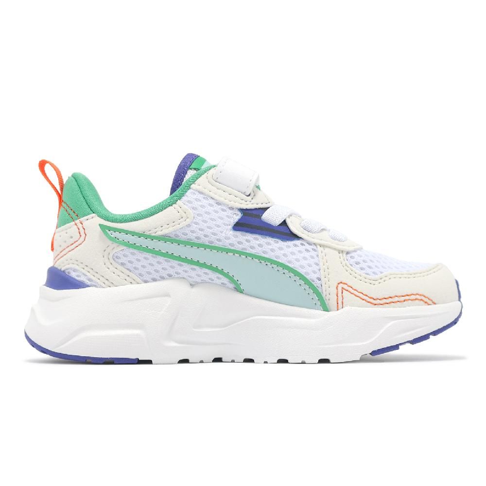 PUMA 慢跑鞋 Trinity Lite RBS II AC+PS 中童 白綠 魔鬼氈 拼接 小朋友 運動鞋 39800301