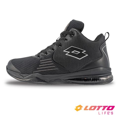 【LOTTO 義大利】男 B220 氣墊籃球鞋(黑)