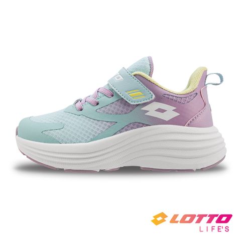 【LOTTO 義大利】童鞋 NUVOLA 健走運動鞋(湖綠/紫)