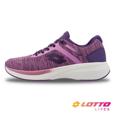 【LOTTO 義大利】女 輕步 防潑水輕量跑鞋 (粉紫)