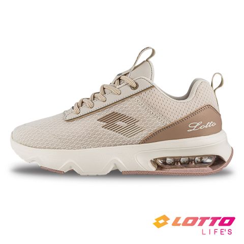 【LOTTO 義大利】女 ARIA Lite 氣墊跑鞋(焦糖拿鐵)