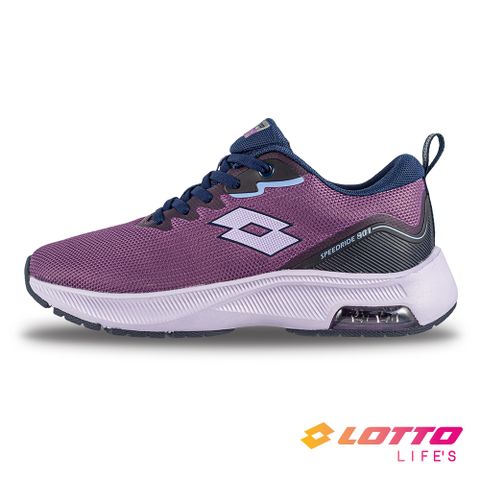 【LOTTO 義大利】女 SPEEDRIDE 801 防潑水氣墊跑鞋(紫)