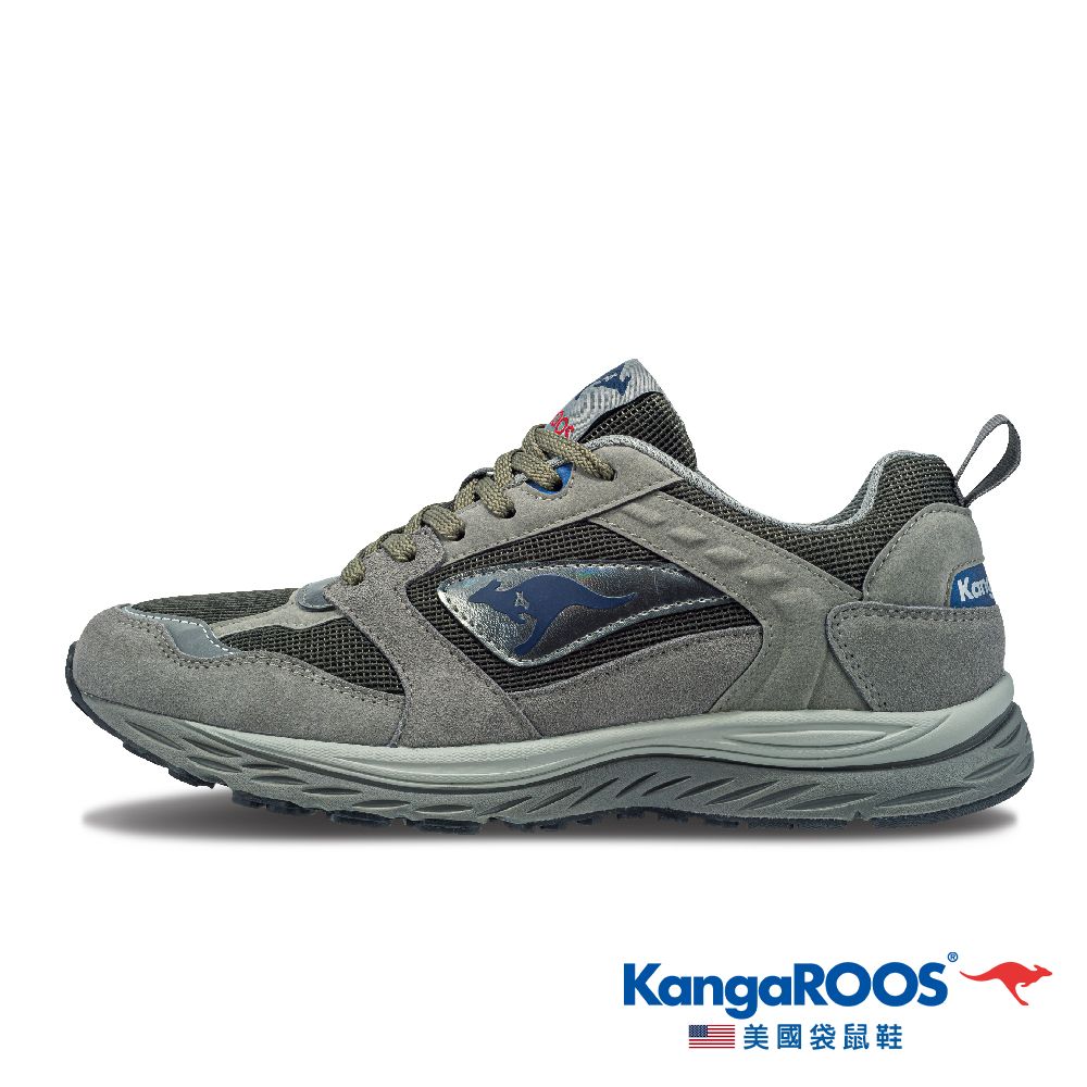 KangaROOS 美國袋鼠鞋 男 EXO 城市系跑鞋(灰-KM31668)