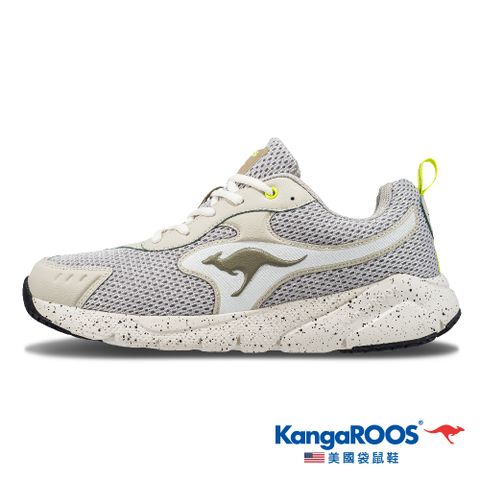 【KangaROOS 美國袋鼠鞋】男鞋 VALLEY 透氣吸濕 緩震機能 慢跑鞋 (灰-KM21438)