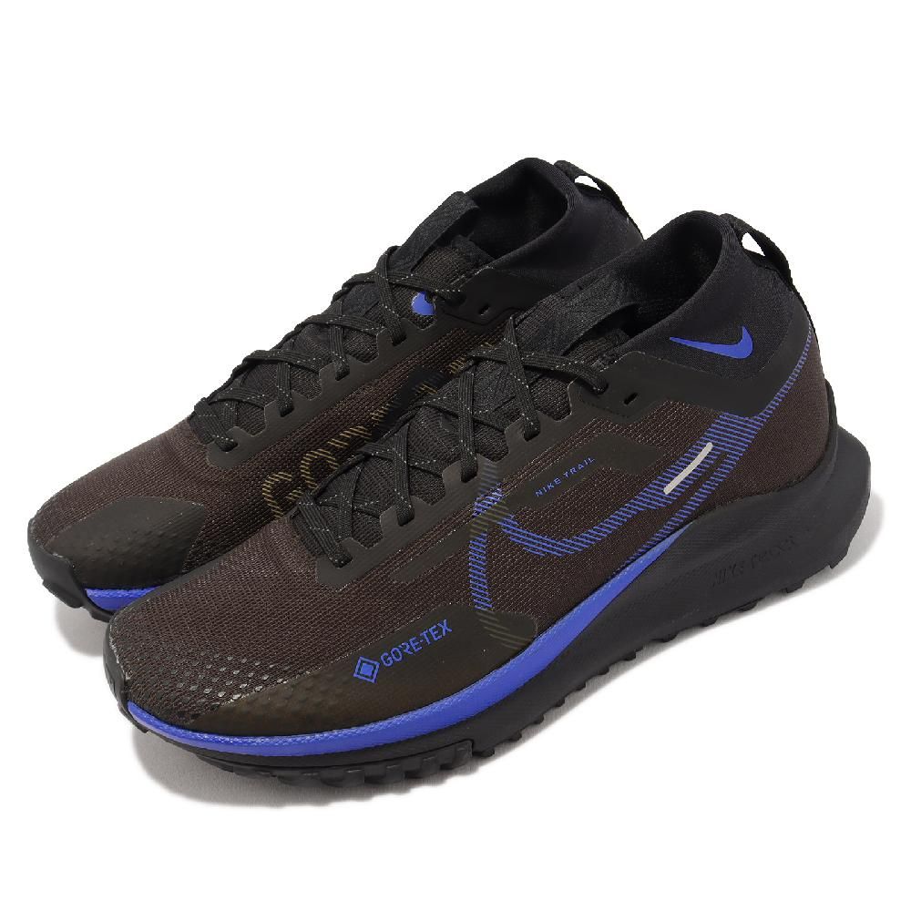 Nike 越野跑鞋React Pegasus Trail 4 GTX 男鞋黑棕藍防水小飛馬運動鞋